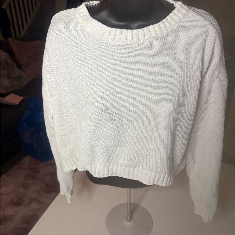 Social Scene Women's White Sweater M